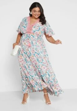 Avenue Striped Tiered Dress -CARMAKOMA Clothing Sales 4 zoom desktop 71