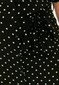 Polka Dot Cuff Detail Button Down Dress -CARMAKOMA Clothing Sales 4 zoom desktop 76