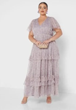 Ruffle Floral Printed Dress -CARMAKOMA Clothing Sales 4 zoom desktop 83