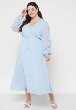 Ruffle Hem Mesh Dress -CARMAKOMA Clothing Sales 4 zoom desktop 89