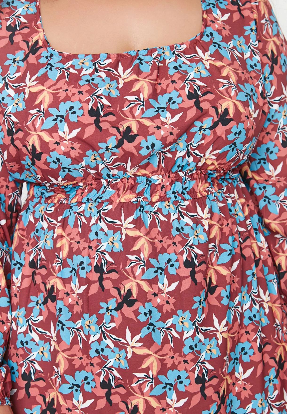 Puff Sleeve Floral Print Dress 6 Puff Sleeve Floral Print Dress - Image 4