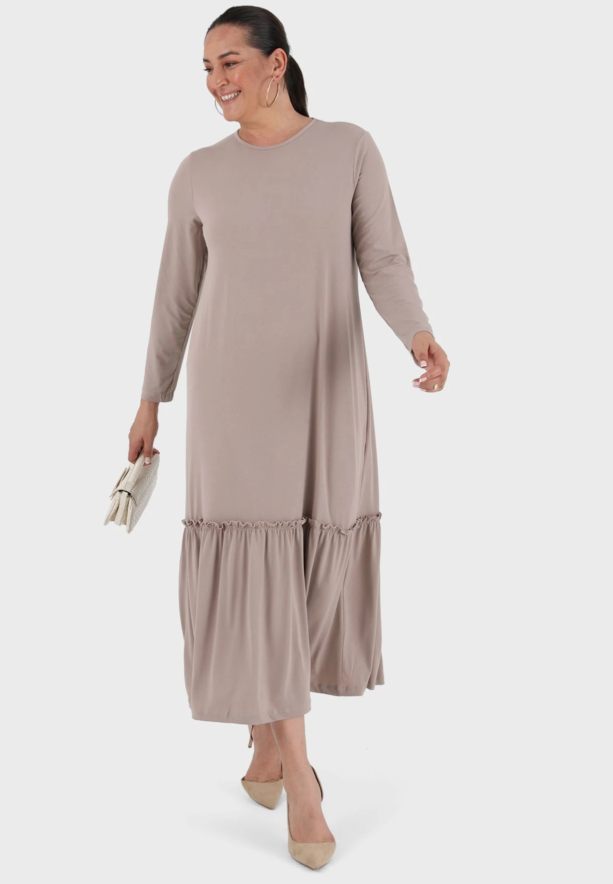 Ruffled Hem Dress 6 Ruffled Hem Dress - Image 4