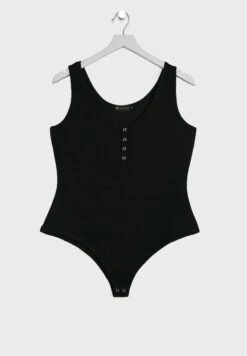 Black Plus Size Scoop Neck Rib Bodysuit 11 Black Plus Size Scoop Neck Rib Bodysuit -CARMAKOMA Clothing Sales 5 zoom desktop 111