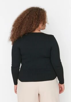 Ribbed Cut Out Detail Top 14 Ribbed Cut Out Detail Top -CARMAKOMA Clothing Sales 5 zoom desktop 119