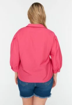 Balloon Sleeve Button Down Shirt -CARMAKOMA Clothing Sales 5 zoom desktop 122