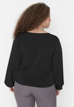 Surplice Neck Knitted Top -CARMAKOMA Clothing Sales 5 zoom desktop 135