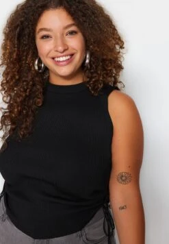 Side Tie Detail Top -CARMAKOMA Clothing Sales 5 zoom desktop 138