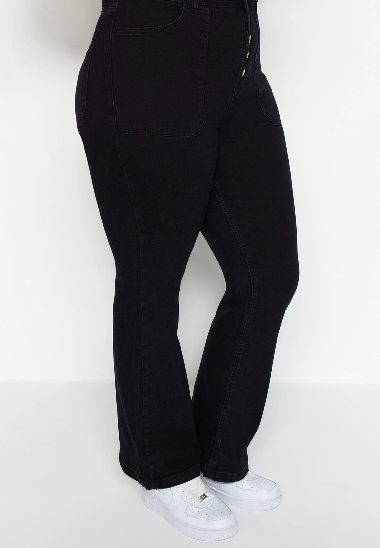 Button Flared Jeans 7 Button Flared Jeans - Image 5