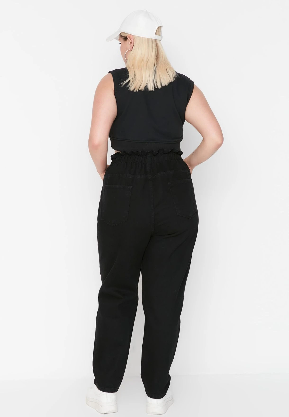 Button Detail Straight Jeans 7 Button Detail Straight Jeans - Image 5