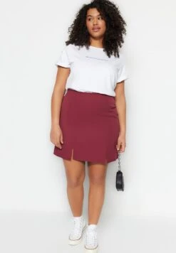 High Waist Slit Detail Skirt 11 High Waist Slit Detail Skirt -CARMAKOMA Clothing Sales 5 zoom desktop 168