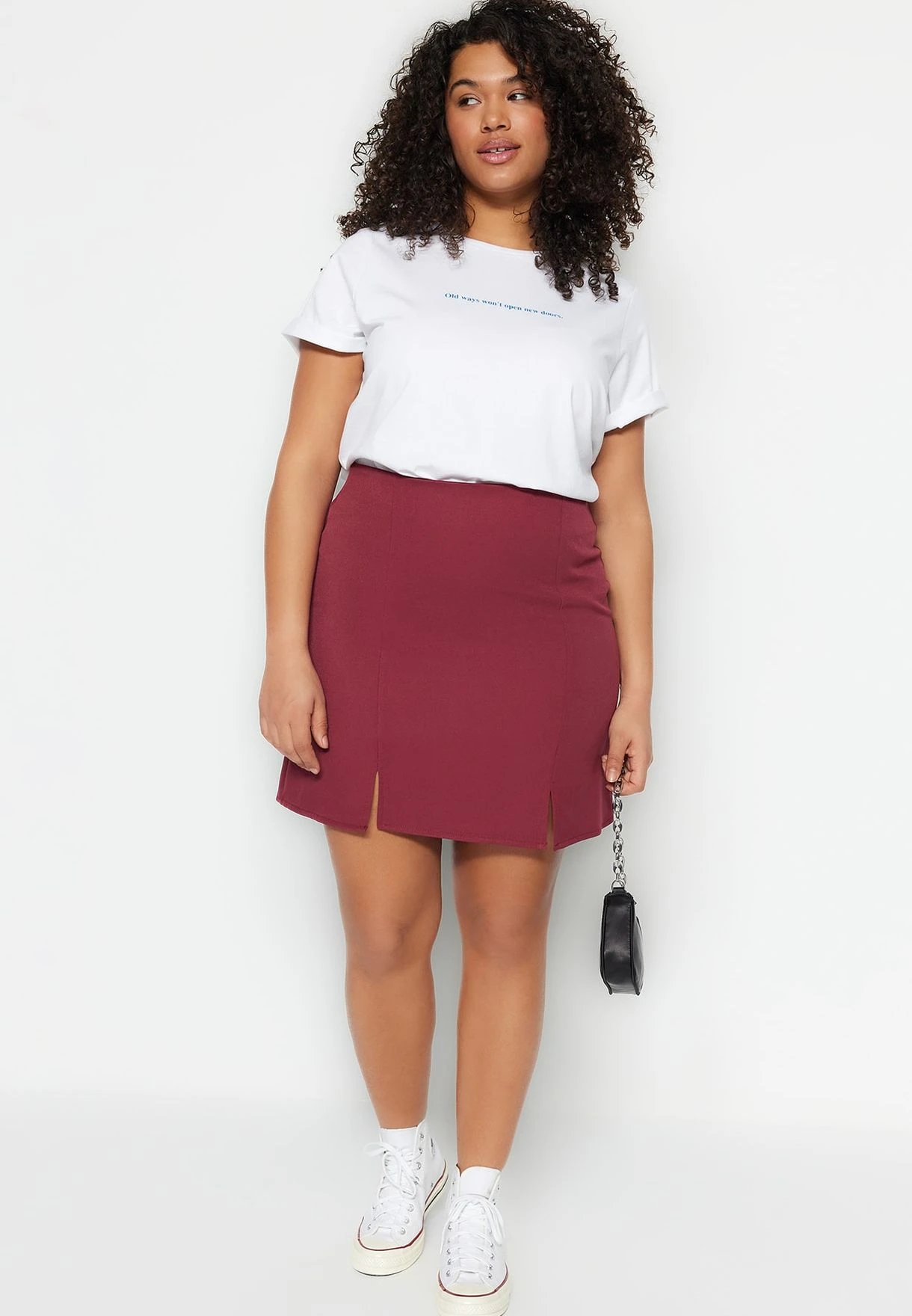 High Waist Slit Detail Skirt 6 High Waist Slit Detail Skirt - Image 5
