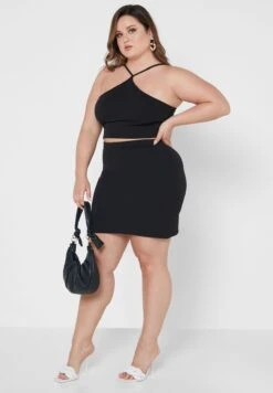 Halter Neck Crop Top & Skirt Set -CARMAKOMA Clothing Sales 5 zoom desktop 171