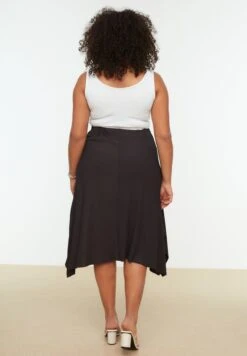 Asymmetric High Waist Skirt -CARMAKOMA Clothing Sales 5 zoom desktop 180