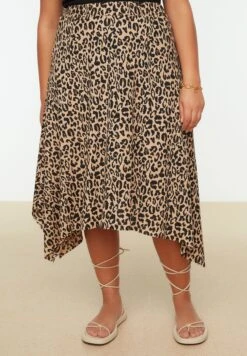 Asymmetric Printed Midi Skirt -CARMAKOMA Clothing Sales 5 zoom desktop 189