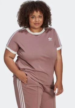 Adidas Originals 3 Stripes T-Shirt -CARMAKOMA Clothing Sales 5 zoom desktop 19