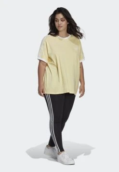 Adidas Originals Adicolor 3 Stripe Classics T-Shirt 10 Adidas Originals Adicolor 3 Stripe Classics T-Shirt -CARMAKOMA Clothing Sales 5 zoom desktop