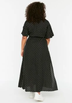 Polka Dot Cuff Detail Button Down Dress -CARMAKOMA Clothing Sales 5 zoom desktop 41