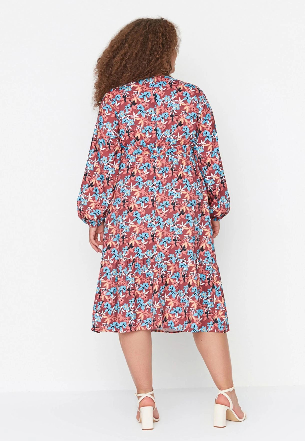 Puff Sleeve Floral Print Dress 7 Puff Sleeve Floral Print Dress - Image 5