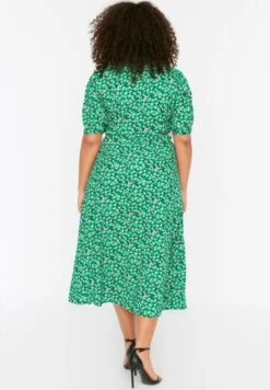 Tie Detail Floral Print Button Down Dress 11 Tie Detail Floral Print Button Down Dress -CARMAKOMA Clothing Sales 5 zoom desktop 46