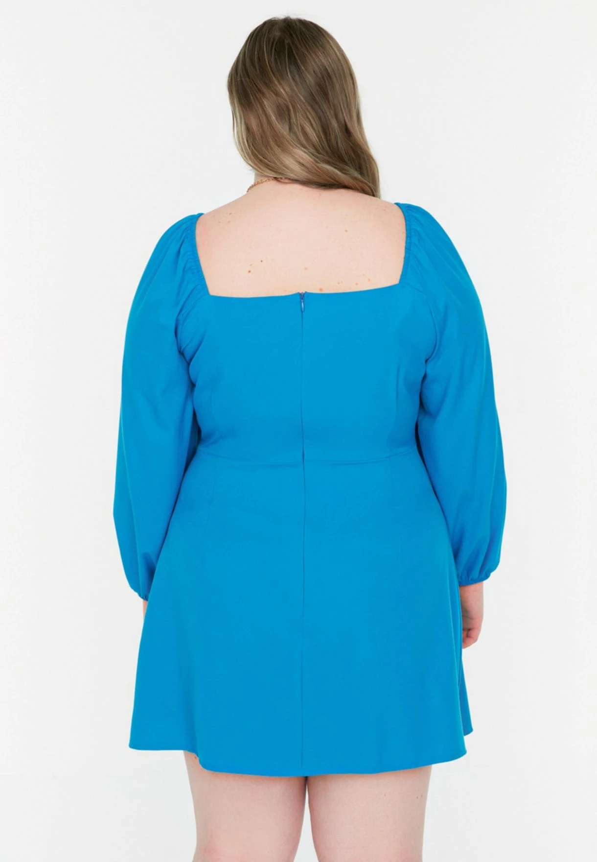 Balloon Sleeve Cut Out Detail Dress 7 Balloon Sleeve Cut Out Detail Dress - Image 5