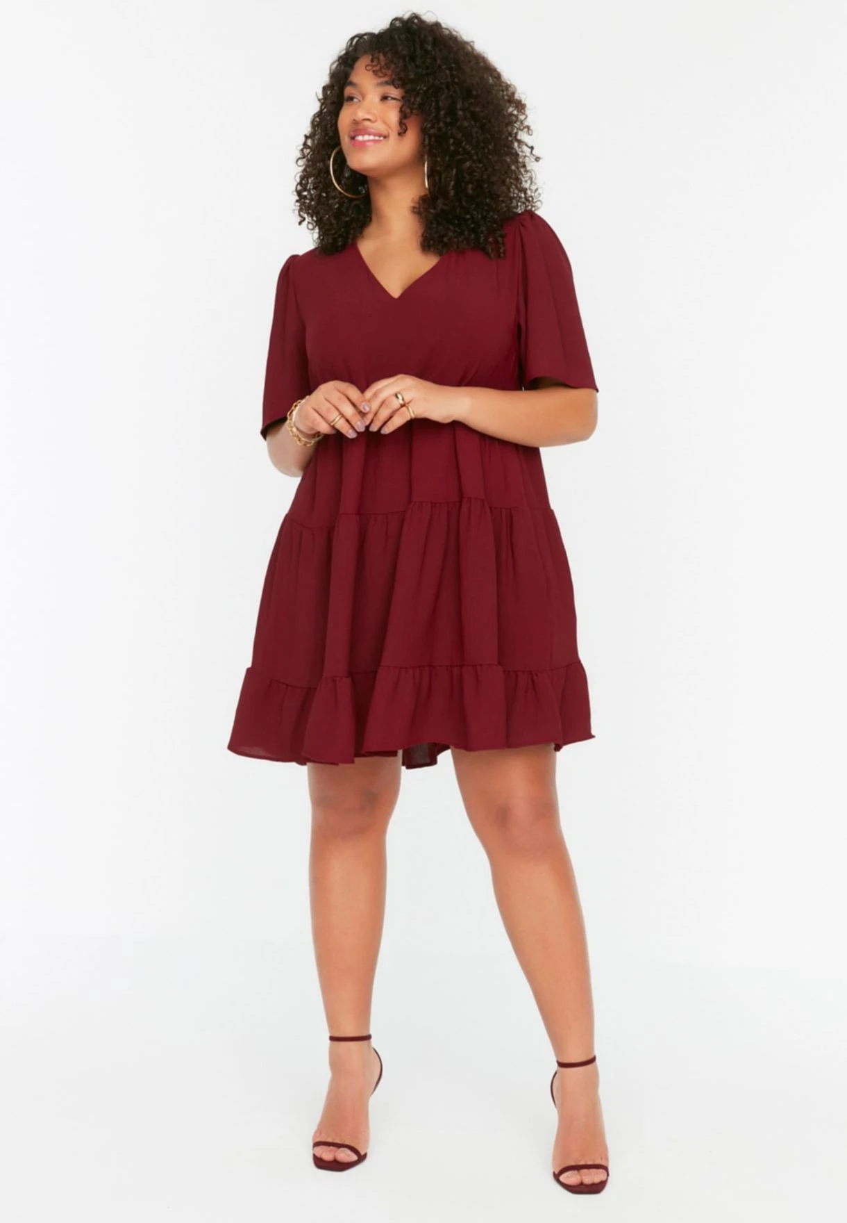 Puff Sleeve Tiered Dress 7 Puff Sleeve Tiered Dress - Image 5