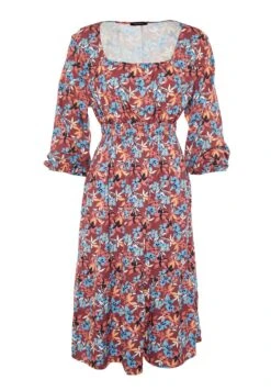 Puff Sleeve Floral Print Dress 15 Puff Sleeve Floral Print Dress -CARMAKOMA Clothing Sales 6 zoom desktop 16