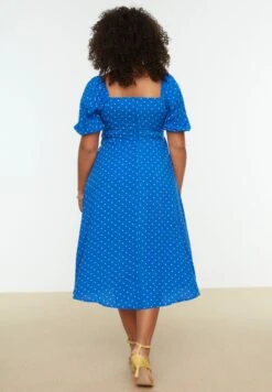 Polka Dot Ruffle Detail Dress -CARMAKOMA Clothing Sales 6 zoom desktop 18