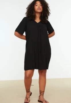 V-Neck Knitted Dress -CARMAKOMA Clothing Sales 6 zoom desktop 20