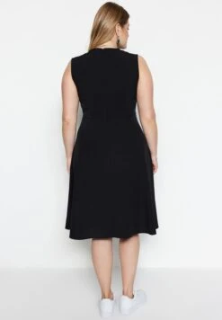 Zip Neck Tiered Dress -CARMAKOMA Clothing Sales 6 zoom desktop 25