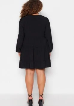 V-Neck Tiered Dress -CARMAKOMA Clothing Sales 6 zoom desktop 26