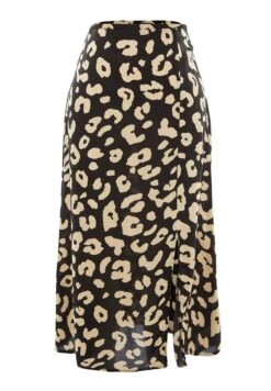 Animal Print Side Slit Midi Skirt -CARMAKOMA Clothing Sales 6 zoom desktop 69