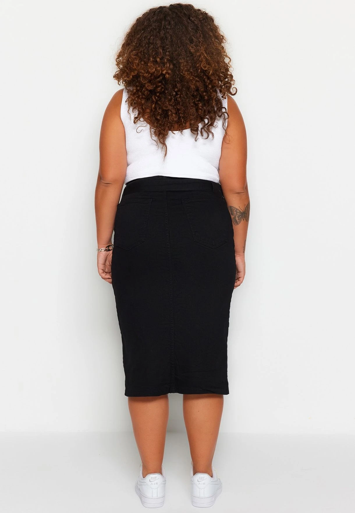 Tie And Slit Detail Skirt 9 Tie And Slit Detail Skirt - Image 7