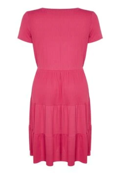 V-Neck Ruffle Dress -CARMAKOMA Clothing Sales 7 zoom desktop 7