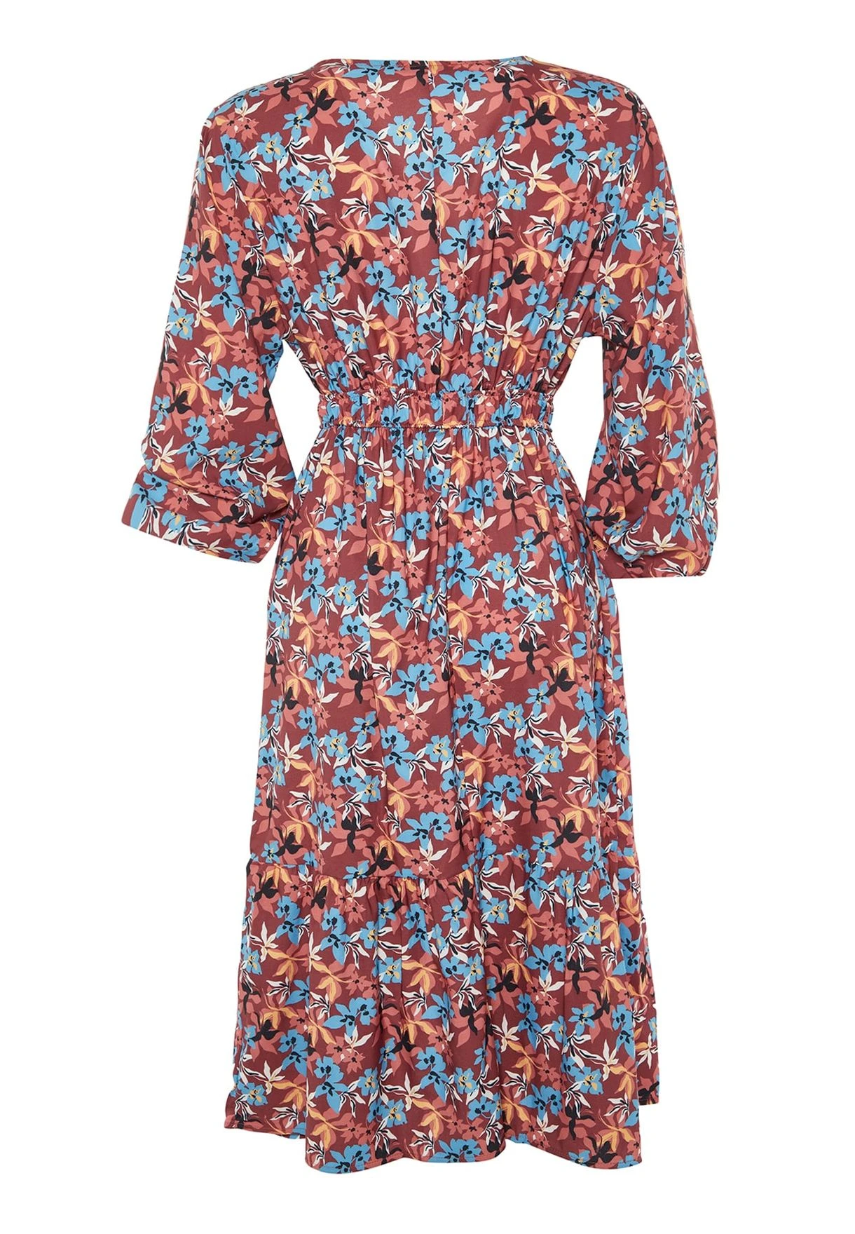 Puff Sleeve Floral Print Dress 10 Puff Sleeve Floral Print Dress - Image 8