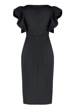 Ruffle Sleeve Slit Detail Dress -CARMAKOMA Clothing Sales 8 zoom desktop 9